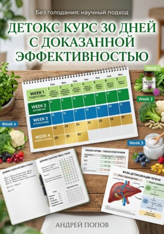 Обложка книги «Детокс курс 30 дней с доказанной эффективностью»