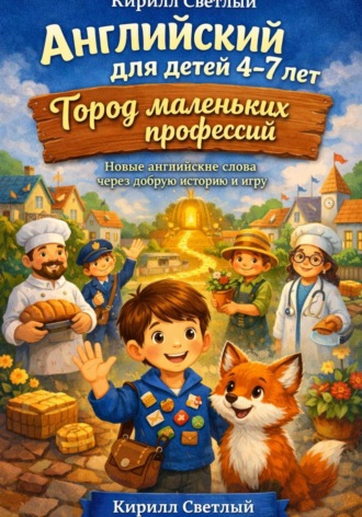Обложка книги «Английский для детей 4-7 лет Город маленьких профессий»