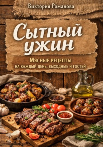 Обложка книги «Сытный ужин: мясные рецепты на каждый день, выходные и гостей»
