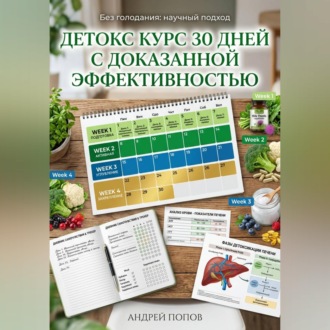 Обложка книги «Детокс курс 30 дней с доказанной эффективностью»