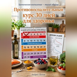 Обложка книги «Противовоспалительный курс 30 дней для здоровья»