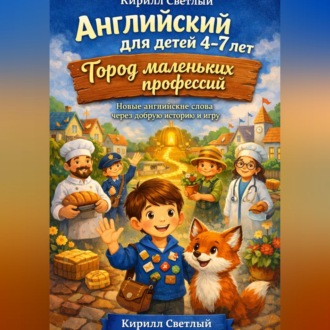 Обложка книги «Английский для детей 4-7 лет Город маленьких профессий»