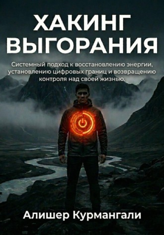 Обложка книги «Хакинг выгорания: Системный подход к восстановлению энергии, установлению цифровых границ и возвращению контроля над жизнью»