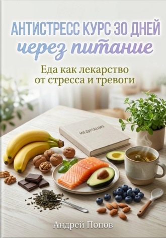 Обложка книги «Антистресс курс 30 дней через питание»