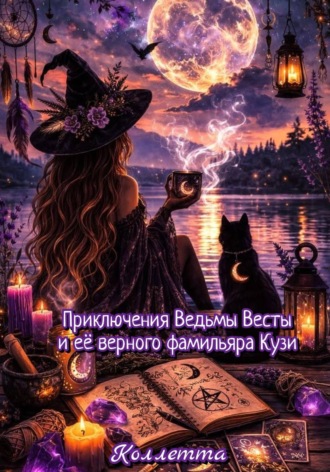 Обложка книги «Приключения Ведьмы Весты и её верного фамильяра Кузи»