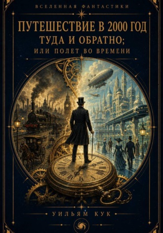 Обложка книги «Путешествие в 2000 год туда и обратно; или Полет во времени»