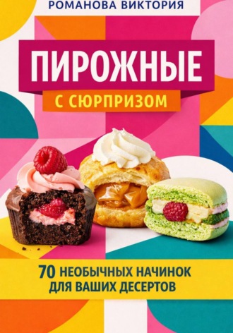 Обложка книги «Пирожные с сюрпризом: 70 необычных начинок для ваших десертов»
