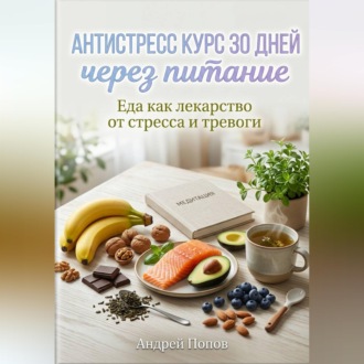 Обложка книги «Антистресс курс 30 дней через питание»