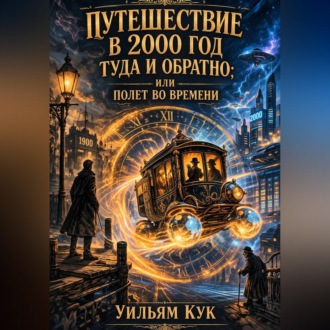 Обложка книги «Путешествие в 2000 год туда и обратно; или Полет во времени»