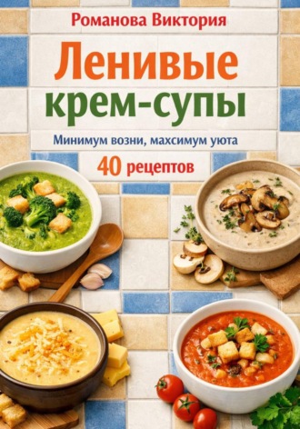Обложка книги «Ленивые крем-супы: минимум возни, максимум уюта»