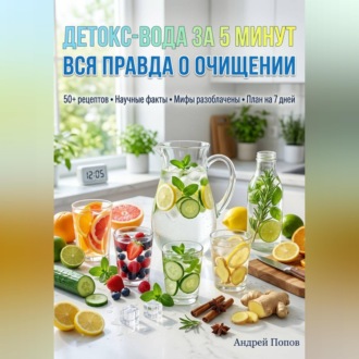 Обложка книги «Детокс-вода за 5 минут: вся правда о очищении»