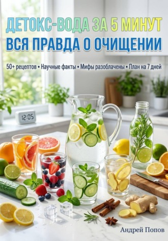 Обложка книги «Детокс-вода за 5 минут: вся правда о очищении»