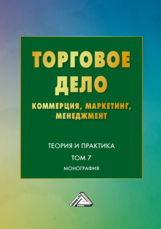 Обложка книги «Торговое дело. Коммерция, маркетинг, менеджмент. Теория и практика. Том 7»
