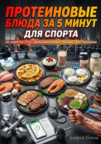 Обложка книги «Протеиновые блюда за 5 минут для спорта»