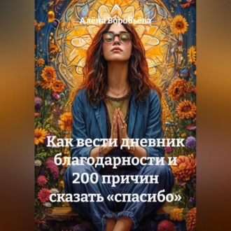 Обложка книги «Как вести дневник благодарности и 200 причин сказать «спасибо»»