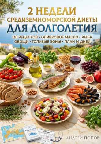 Обложка книги «2 недели средиземноморской диеты для долголетия»