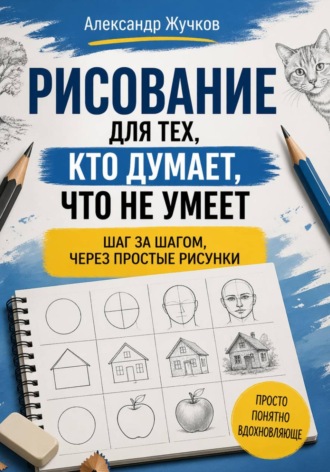 Обложка книги «Рисование для тех, кто думает, что не умеет: шаг за шагом, через простые рисунки»
