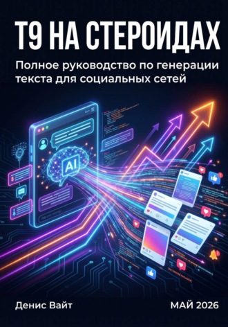Обложка книги «Т9 на стероидах. Полное пособие по генерации текстов для социальных сетей»