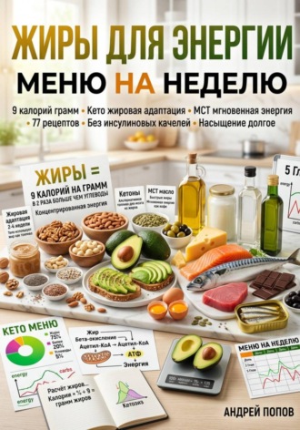 Обложка книги «Жиры для энергии: меню на неделю»