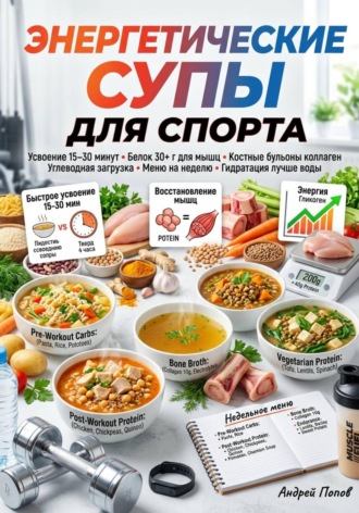 Обложка книги «Энергетические супы для спорта»