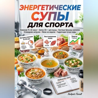 Обложка книги «Энергетические супы для спорта»
