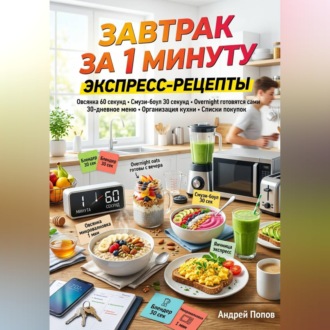 Обложка книги «Завтрак за 1 минуту: экспресс-рецепты»