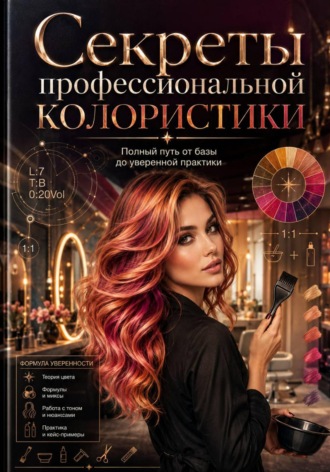 Обложка книги «Секреты профессиональной колористики: полный путь от базы до уверенной практики»