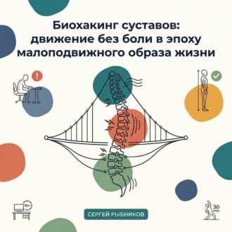 Обложка книги «Биохакинг суставов: движение без боли в эпоху сидячего образа жизни»