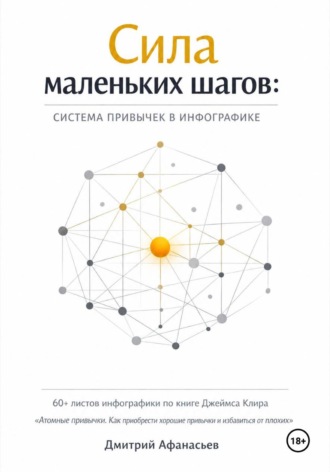 Обложка книги «Сила маленьких шагов: система привычек в инфографике»