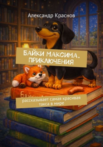 Обложка книги «Байки Максима. Приключения. рассказывает самая красивая такса в мире»