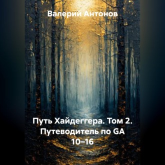 Обложка книги «Путь Хайдеггера. Том 2. Путеводитель по GA 10–16»