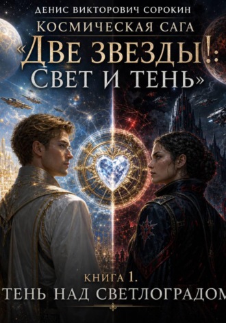 Обложка книги «Космическая сага - «Две звезды!: свет и тень» Книга 1. «Тень над Светлоградом»»