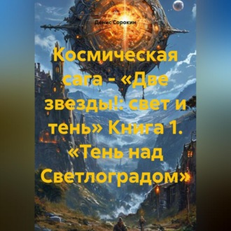 Обложка книги «Космическая сага - «Две звезды!: свет и тень» Книга 1. «Тень над Светлоградом»»
