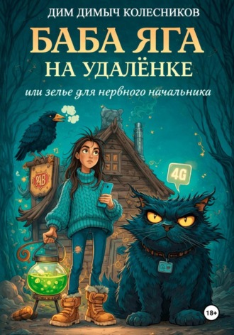 Обложка книги «Баба Яга на удаленке, или зелье для нервного начальника»