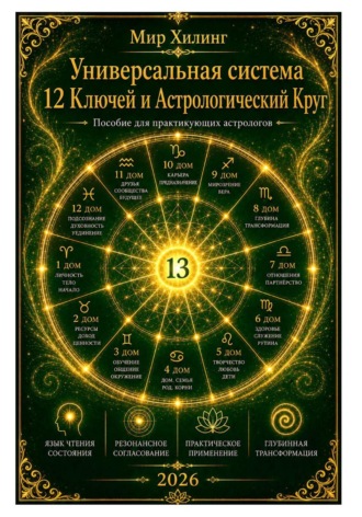 Обложка книги «Система 12 Ключей Хилинга и астрологический круг. Исследовательская модель для профессиональных астрологов»