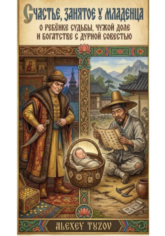 Обложка книги «Счастье, занятое у младенца О ребёнке судьбы, чужой доле и богатстве с дурной совестью»