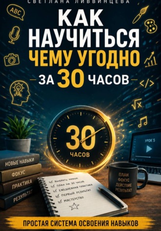 Обложка книги «Как научиться чему угодно за 30 часов. Простая система освоения навыков 2»