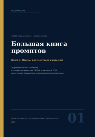Обложка книги «Большая книга промптов часть 1»