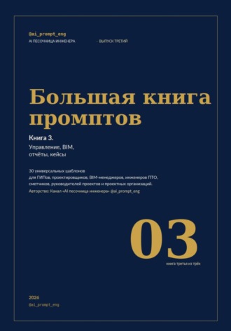 Обложка книги «Большая книга промптов. Часть 3»