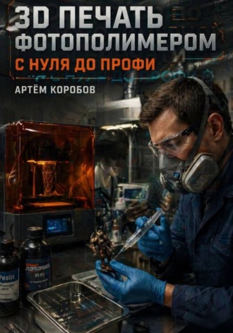 Обложка книги «3D печать фотополимером с нуля до профи»