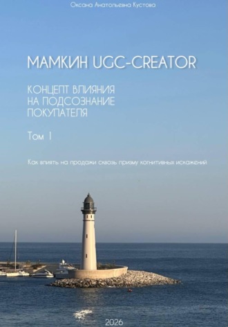 Обложка книги «Мамкин UGC-creator. Концепт влияния на подсознание покупателя. Как влиять на продажи сквозь призму когнитивных искажений. Том 1»