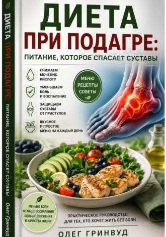 Обложка книги «Диета при подагре: питание, которое спасает суставы»