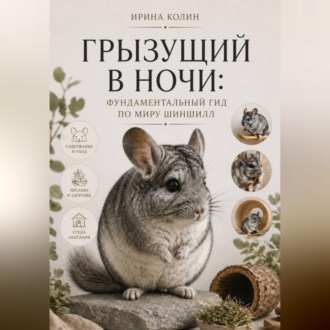 Обложка книги «Грызущий в ночи: фундаментальный гид по миру шиншилл»