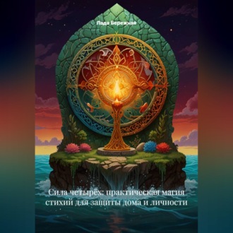 Обложка книги «Сила четырёх: практическая магия стихий для защиты дома и личности»