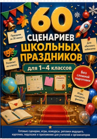 Обложка книги «60 сценариев школьных праздников для 1–4 классов»