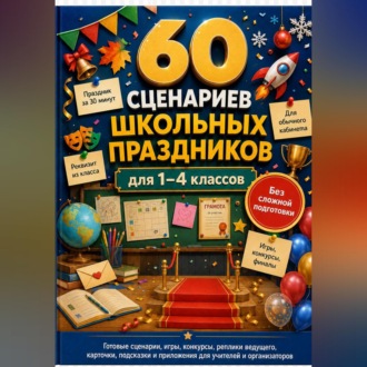 Обложка книги «60 сценариев школьных праздников для 1–4 классов»