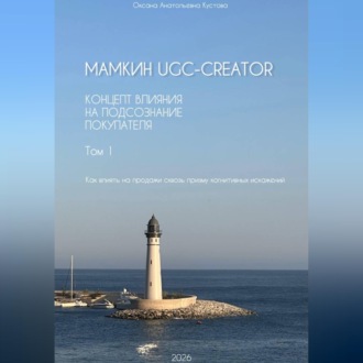 Обложка книги «Мамкин UGC-creator. Концепт влияния на подсознание покупателя. Как влиять на продажи сквозь призму когнитивных искажений. Том 1.»