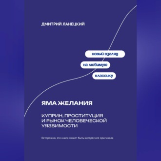 Обложка книги «Яма желания: Куприн, проституция и рынок человеческой уязвимости»