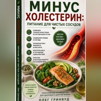 Обложка книги «Минус холестерин: питание для чистых сосудов»