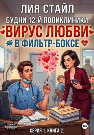 Обложка книги «Будни 12-й поликлиники. Серия 1. Книга 2. Вирус любви в фильтр-боксе»